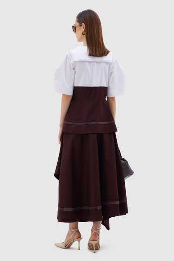 Notebook Giulia V Neck Wrap Top With Skirt 