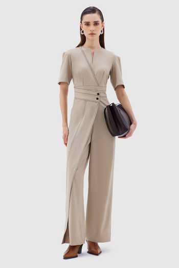 Notebook Via Border Embroidered Jumpsuit 
