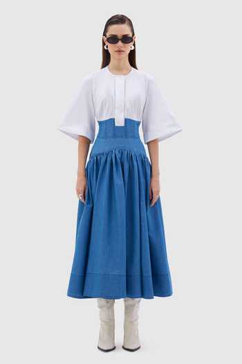 Notebook Diletta Colorblock Midi Dress 