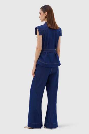 Notebook Sandria Embroidered Top & Pant Set