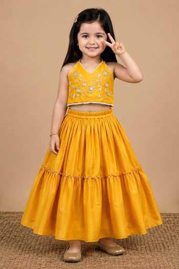 Byb Premium Hand Embroidered Blouse Lehenga Set 
