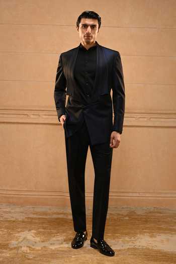 Tarun Tahiliani Pleated Suit Set