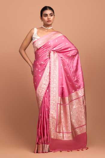 Devissha Zari Butti Woven Banarasi Silk Saree