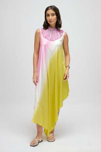 JAYN India Metallic Embroidered Dress 