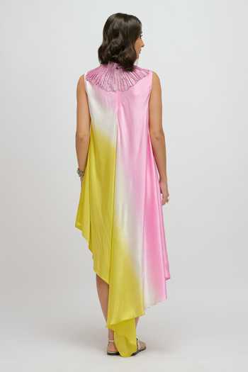 JAYN India Metallic Embroidered Dress 