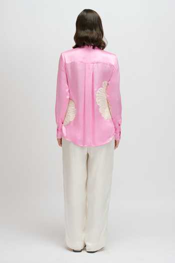 JAYN India Floral Applique Work Shirt 