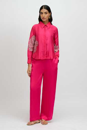 JAYN India Placement Embroidered Shirt & Pant Set 