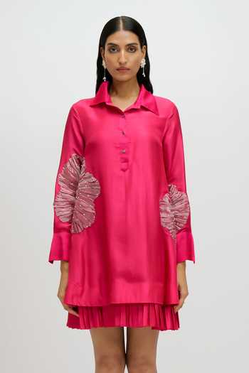 JAYN India Floral Embroidered Dress 