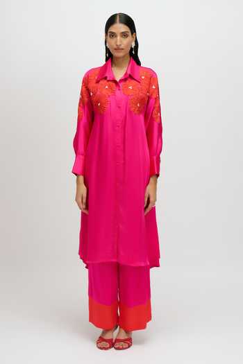 JAYN India Yoke Embroidered Kurta & Pant Set 