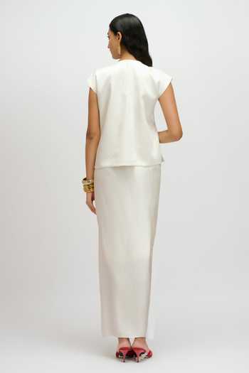 JAYN India Embroidered Top & Skirt Set 