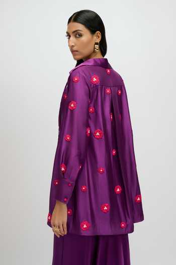 JAYN India Pearl Embellished Dress With Jacket 