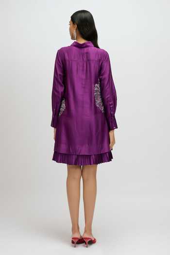 JAYN India Hand Appliqued Floral Dress 