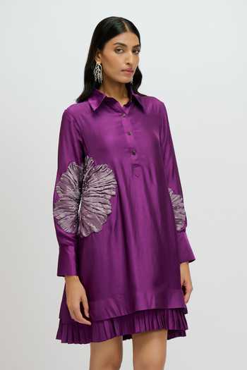 JAYN India Hand Appliqued Floral Dress 