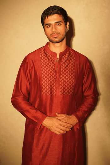 The Culture Mangalam Tussar Silk Kurta 