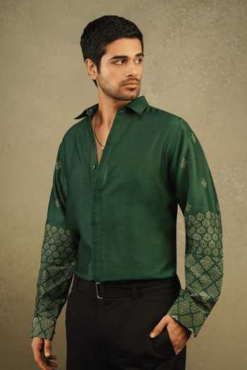 The Culture Sleeve Hand Block Print Shirt 