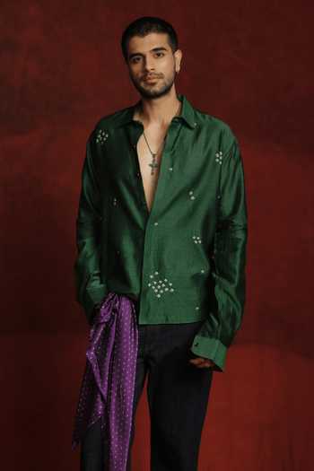 The Culture Panna Bandhej Shirt 