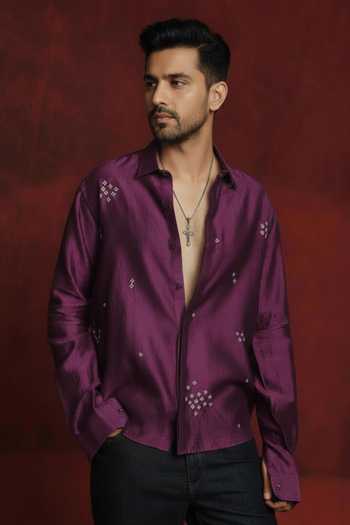 The Culture Jamun Bandhej Shirt 