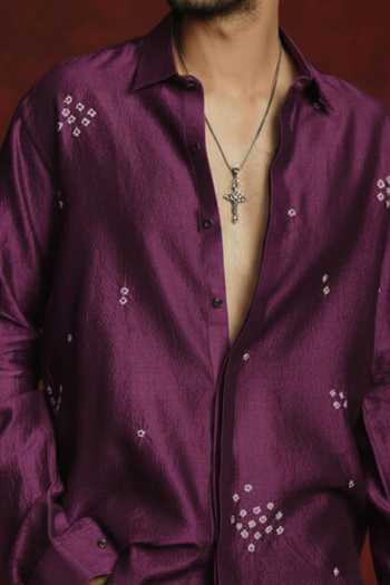 The Culture Jamun Bandhej Shirt 