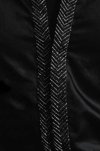 The Culture Black Cotton Nightfall Drip Shirt Online at Aza Fashions The Culture_Black Cotton Nightfall Drip Shirt _Online_at_Aza_Fashions
