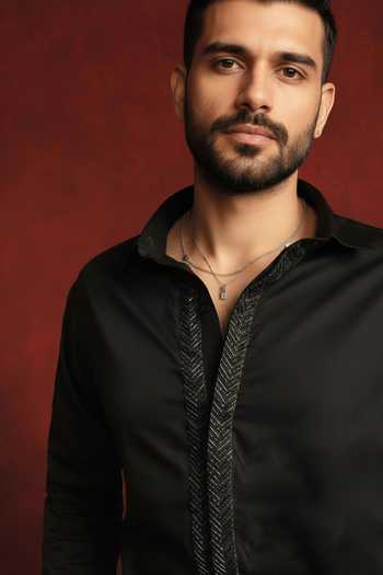 Shop The Culture Black Cotton Nightfall Drip Shirt Online at Aza Fashions Shop_The Culture_Black Cotton Nightfall Drip Shirt _Online_at_Aza_Fashions