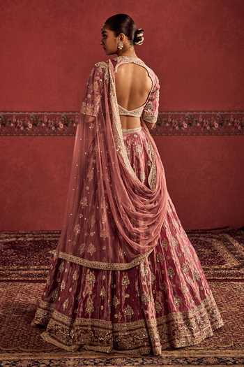 Ridhi Mehra Floral Embroidered Bridal Lehenga Set 