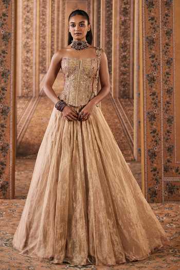 Ridhi Mehra Embroidered Corset Lehenga Set 