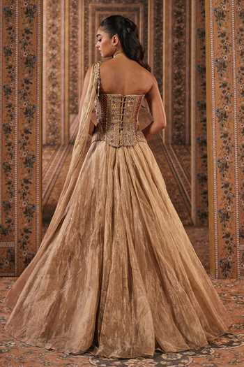 Ridhi Mehra Embroidered Corset Lehenga Set 