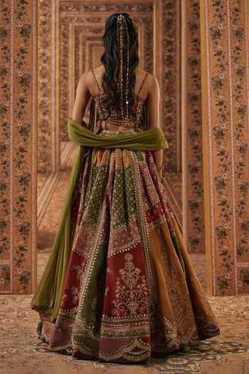 Ridhi Mehra Printed & Embroidered Lehenga Set