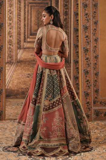 Ridhi Mehra Printed & Embroidered Lehenga Set