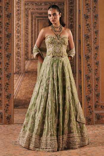 Ridhi Mehra Embroidered Corset Lehenga Set
