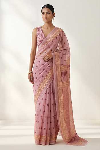 Thee Modern Roots Printed Saree With Running Blouse 