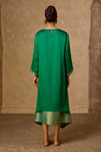 Vasstram Chameli Striped Zari Panelled Dress 