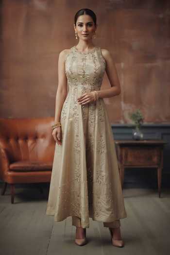 House Of Noori Embroidered Anarkali & Pant Set 
