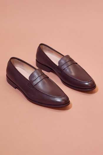 Dmodot Soavo Leather Penny Loafers 