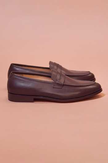 Dmodot Soavo Leather Penny Loafers 
