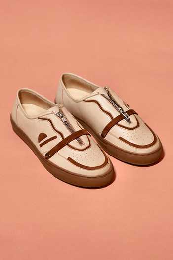 Dmodot Scarpo Mocha Leather Sneakers