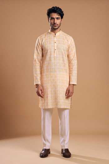 Arihant Rai Sinha Jaal Print Kurta & Pant Set 