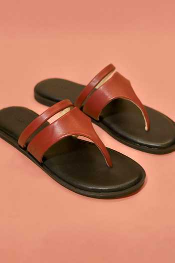 Buy Dmodot Brown Pelle Rouge Flats Online at Aza Fashions Buy_Dmodot_Brown Pelle Rouge Flats _Online_at_Aza_Fashions
