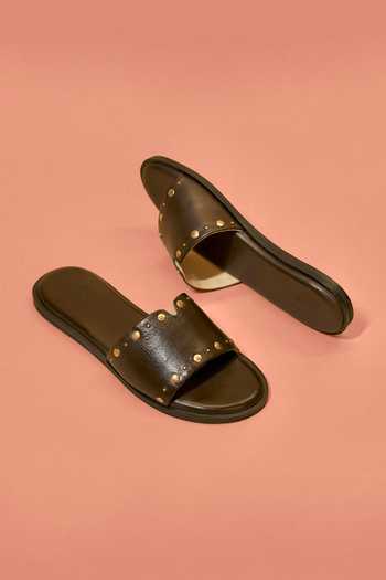 Dmodot Pelle Ciocco Rivitto Flats 