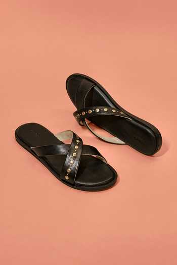 Dmodot Pelle Incrocio Flats 