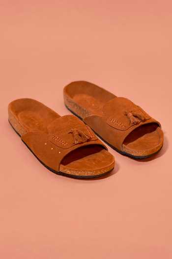 Dmodot Corko Tasso Classico Leather Flats 