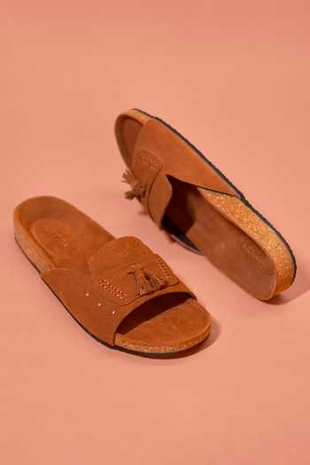 Dmodot Corko Tasso Classico Leather Flats 