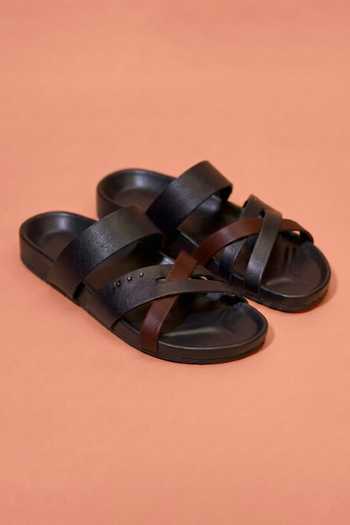 Dmodot Corko Ombro Nero Flats 