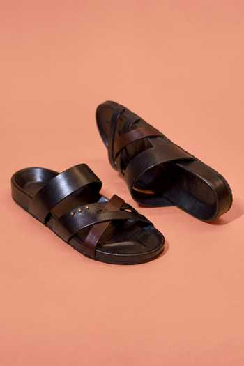 Dmodot Corko Ombro Nero Flats 