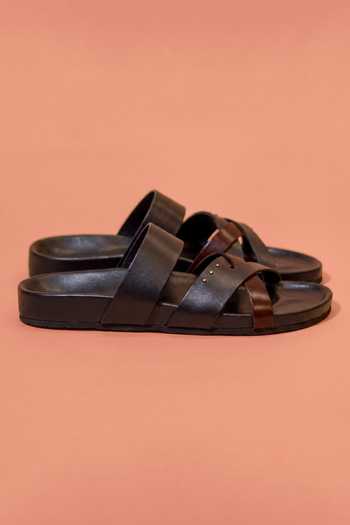 Dmodot Black Corko Ombro Nero Flats Online at Aza Fashions Dmodot_Black Corko Ombro Nero Flats _Online_at_Aza_Fashions