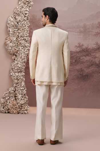 Contrast By Parth Zohra Embroidered Jacket & Kurta Set 