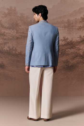 Contrast By Parth Anaya Embroidered Jacket & Kurta Set 
