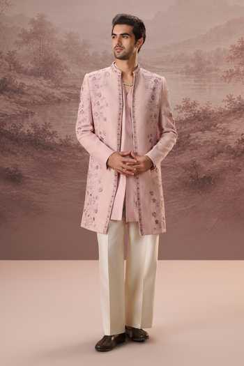 Contrast By Parth Yasmeen Embroidered Sherwani Set 