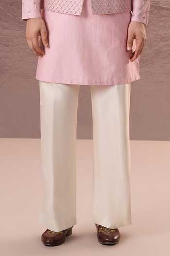 Buy Contrast By Parth Pink Raw Silk Ishaani Embroidered Nehru Jacket And Kurta Set Online at Aza Fashions Buy_Contrast By Parth_Pink Raw Silk Ishaani Embroidered Nehru Jacket And Kurta Set _Online_at_Aza_Fashions