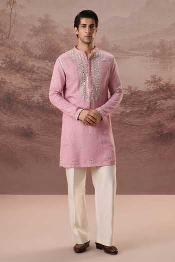 Contrast By Parth Armaan Mirror Embroidered Kurta Set 